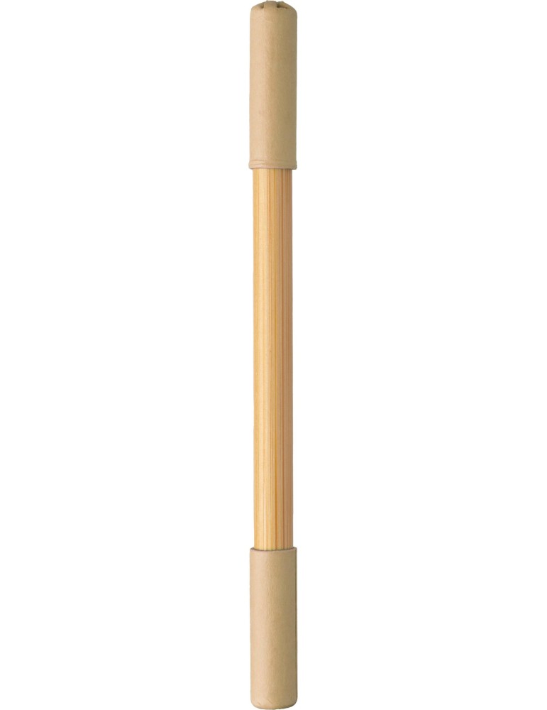 Crayon et Stylo en Bambou - Pratique Personnalisée pas cher
