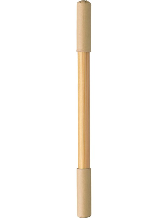 Crayon et Stylo en Bambou - Pratique Personnalisée pas cher