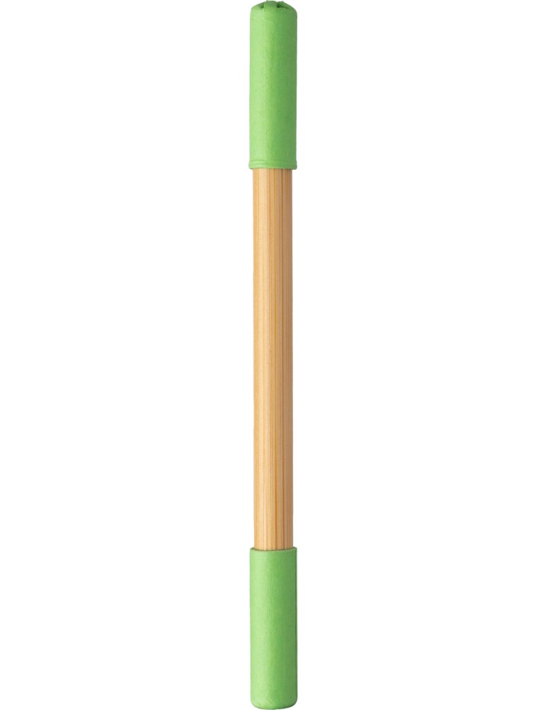 Crayon et Stylo en Bambou - Pratique Personnalisée pas cher