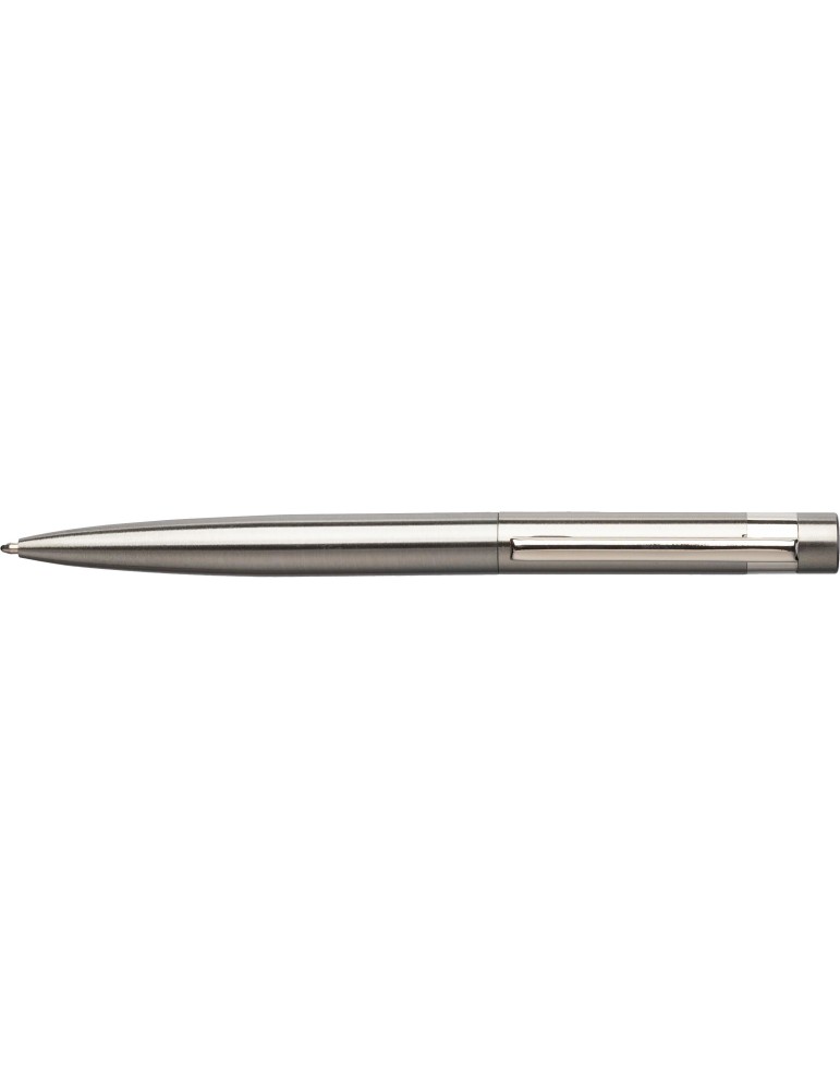 Stylo bille twist personnalisé en acier inoxydable recyclé Hannelore pas cher