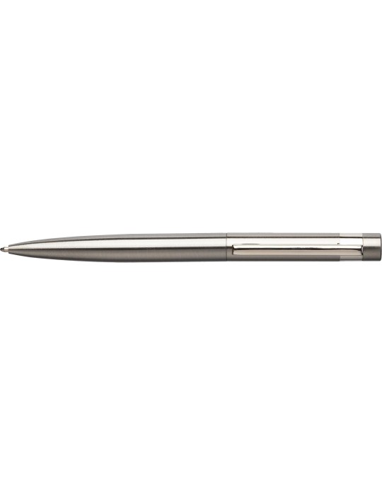 Stylo bille twist personnalisé en acier inoxydable recyclé Hannelore pas cher