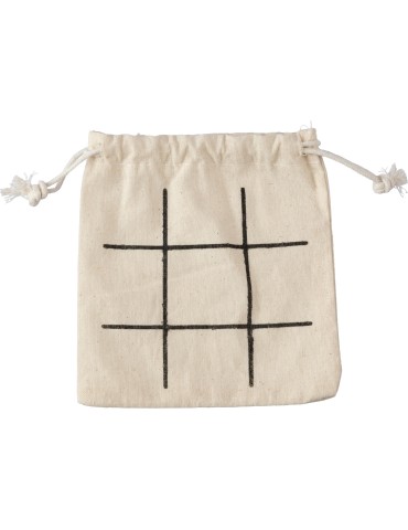 Jeu de morpion | Bois | Pochette coton