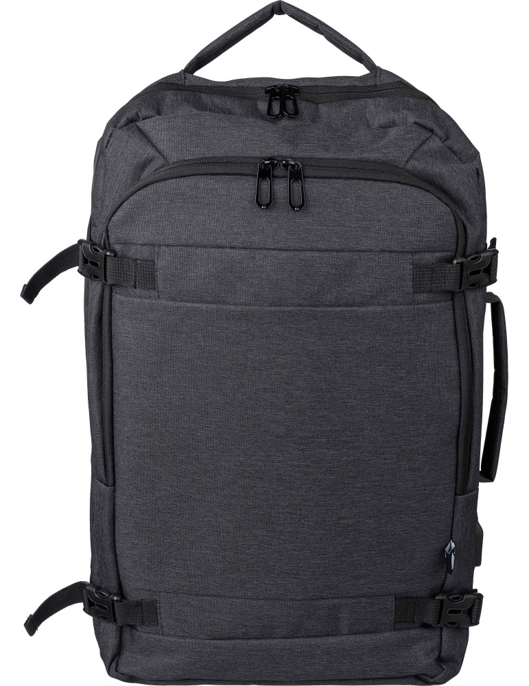 Sac à dos porte-ordinateur de 17'' en polyester rPET 300D personnalisé Malcolm
