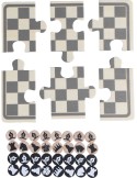 Jeu d'échecs et de dames en bois Hank