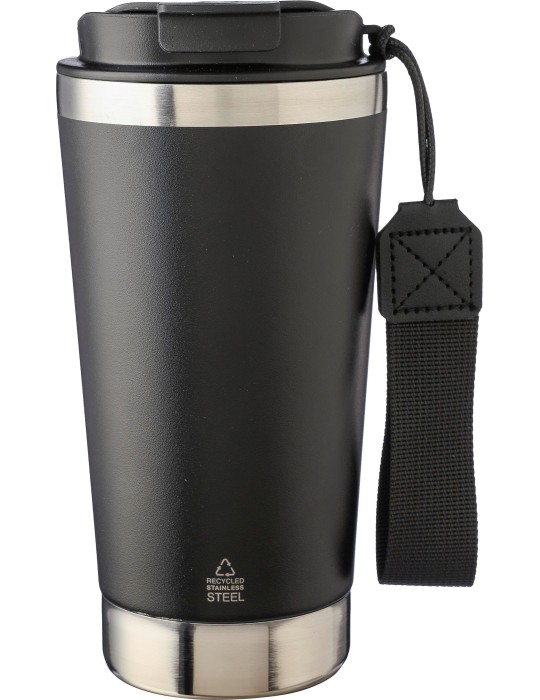 Mug isotherme en acier inoxydable recyclé personnalisé Kayla