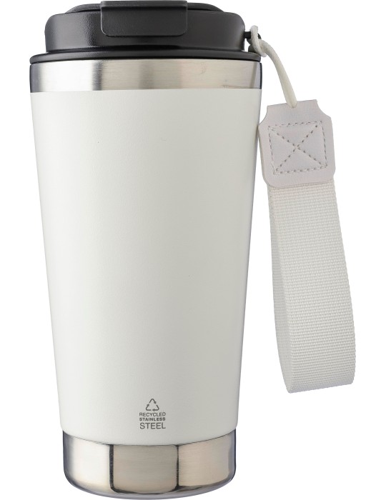 Mug isotherme en acier inoxydable recyclé personnalisé Kayla