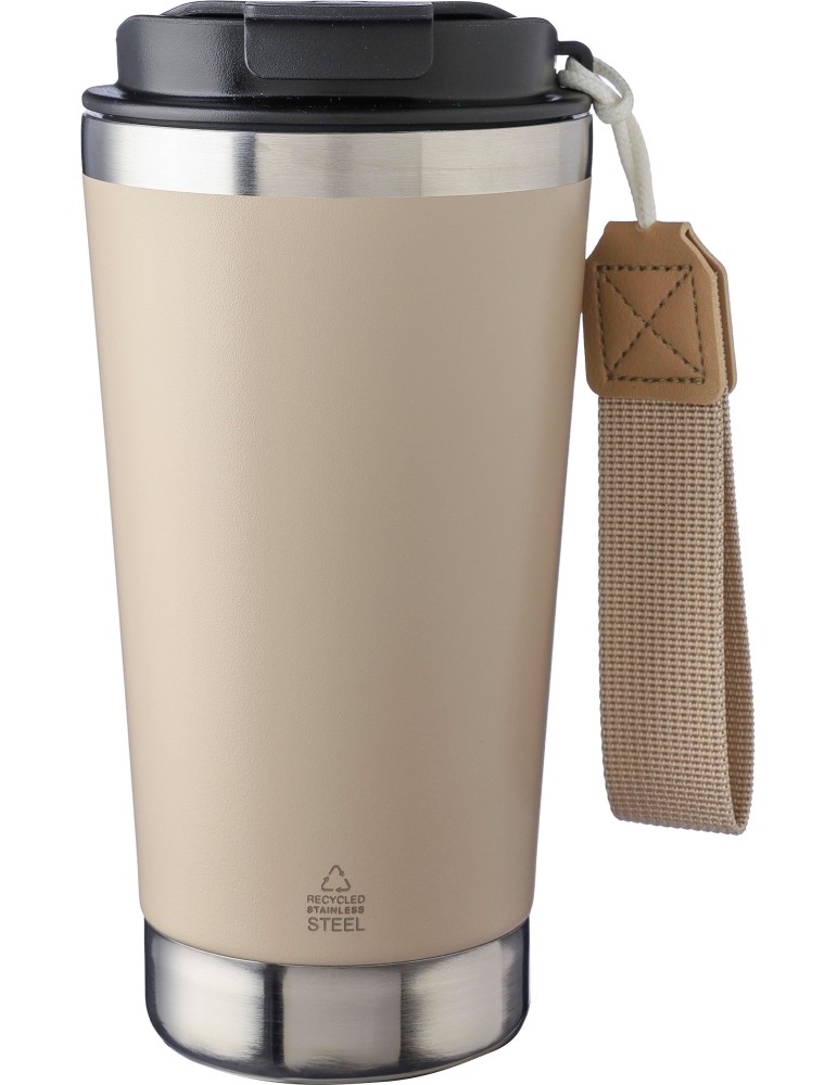 Mug isotherme en acier inoxydable recyclé personnalisé Kayla
