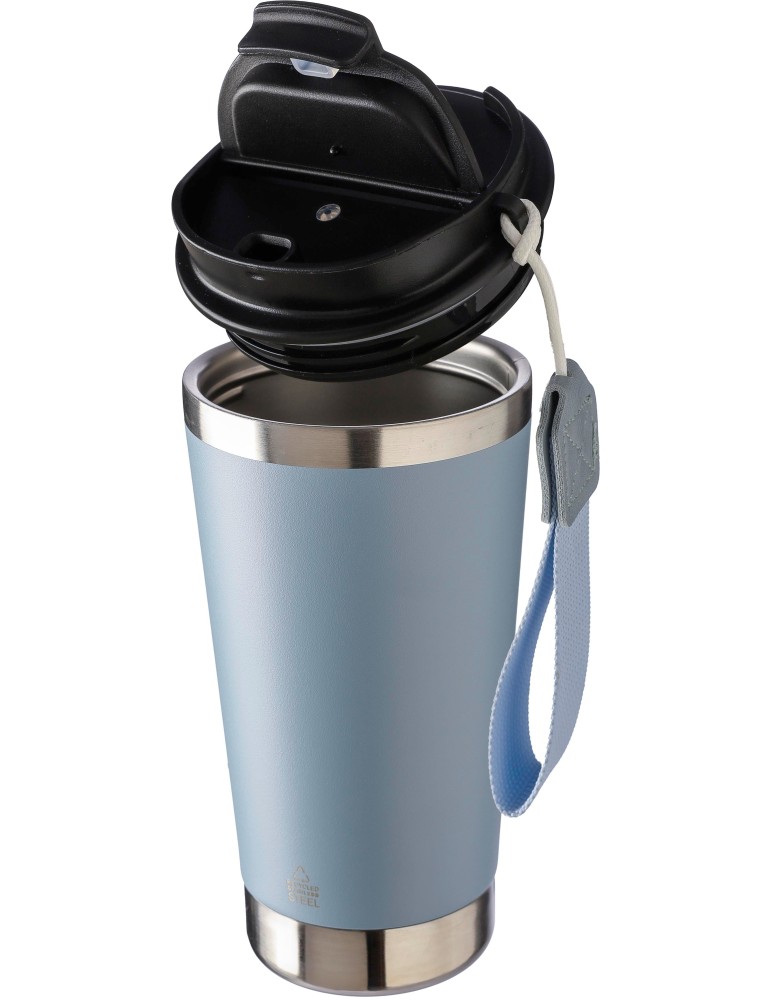 Mug isotherme en acier inoxydable recyclé personnalisé Kayla