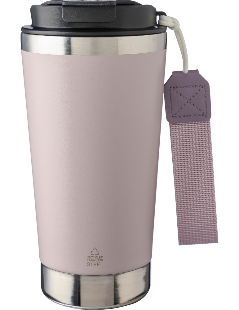 Mug isotherme en acier inoxydable recyclé personnalisé Kayla