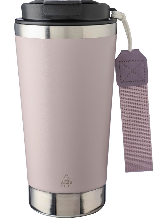 Mug isotherme en acier inoxydable recyclé personnalisé Kayla