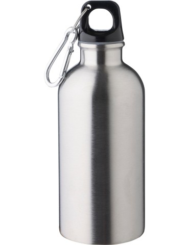 Gourde simple paroi de 400 ml en acier inoxydable recyclé Sable