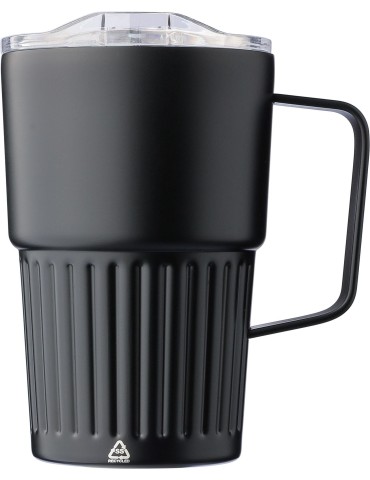 Mug nomade double paroi en acier inoxydable recyclé de 450 ml Calo 2