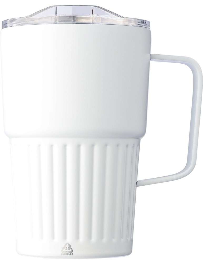 Mug nomade double paroi en acier inoxydable recyclé de 450 ml Calo