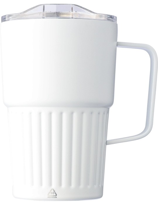 Mug nomade double paroi en acier inoxydable recyclé de 450 ml Calo