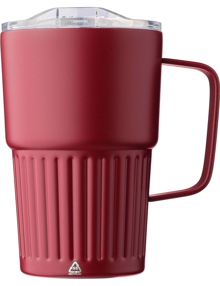Mug nomade double paroi en acier inoxydable recyclé de 450 ml Calo