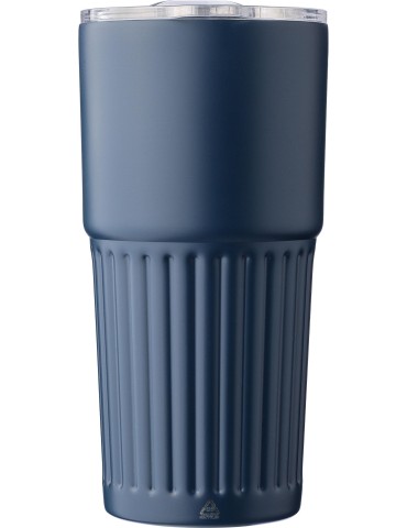 Mug double paroi en acier inoxydable recyclé de 500 ml Kael