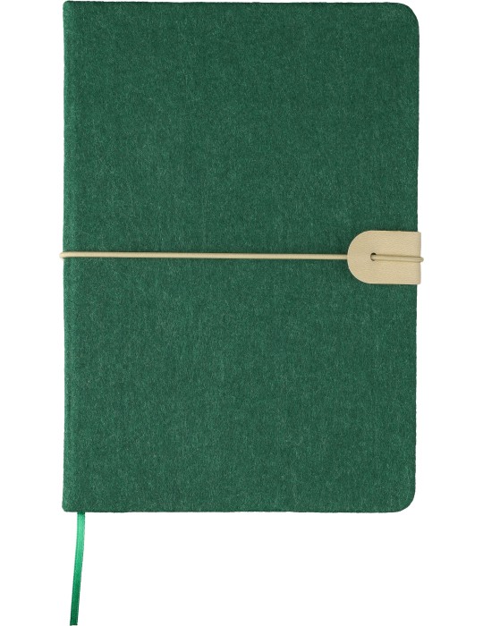 Carnet A5 en feutre recyclé Dario