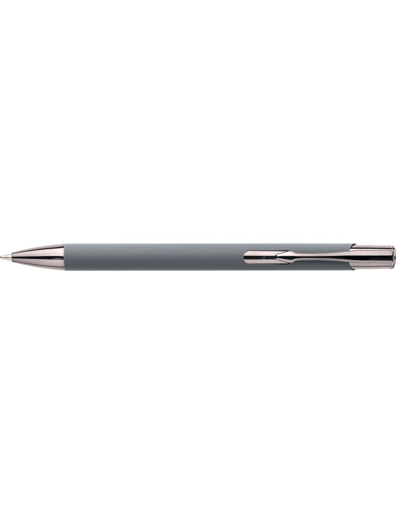 Stylo à bille toucher gomme en aluminium recyclé Anisa