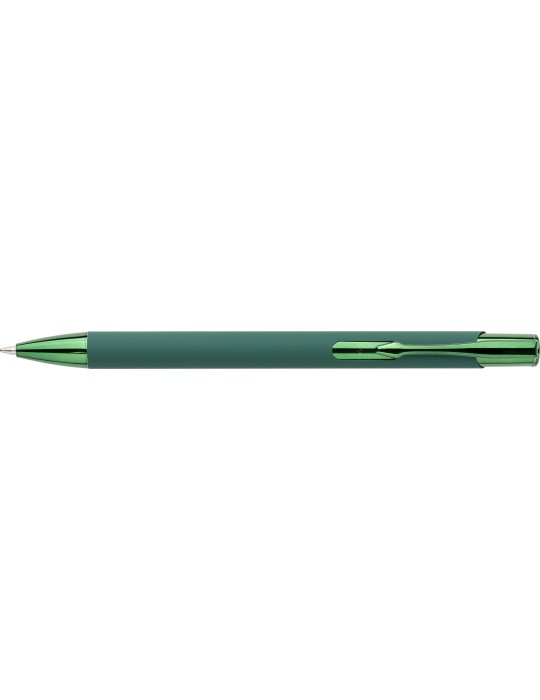 Stylo à bille toucher gomme en aluminium recyclé Anisa