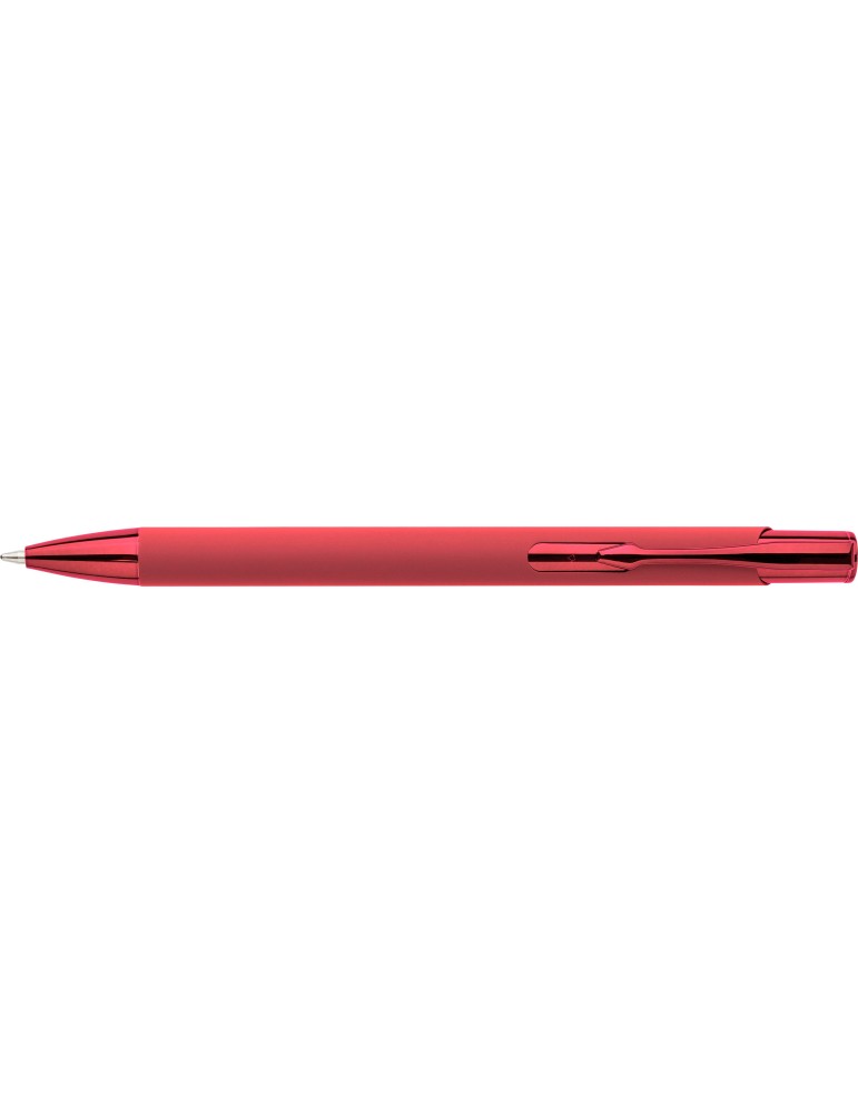 Stylo à bille toucher gomme en aluminium recyclé Anisa