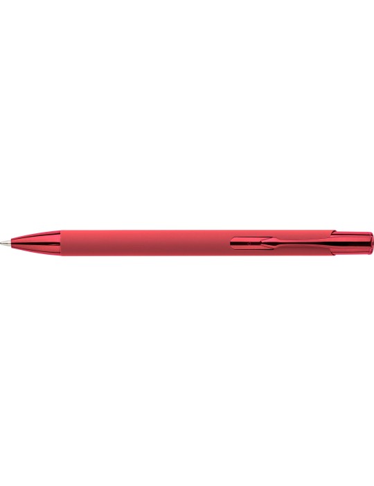 Stylo à bille toucher gomme en aluminium recyclé Anisa