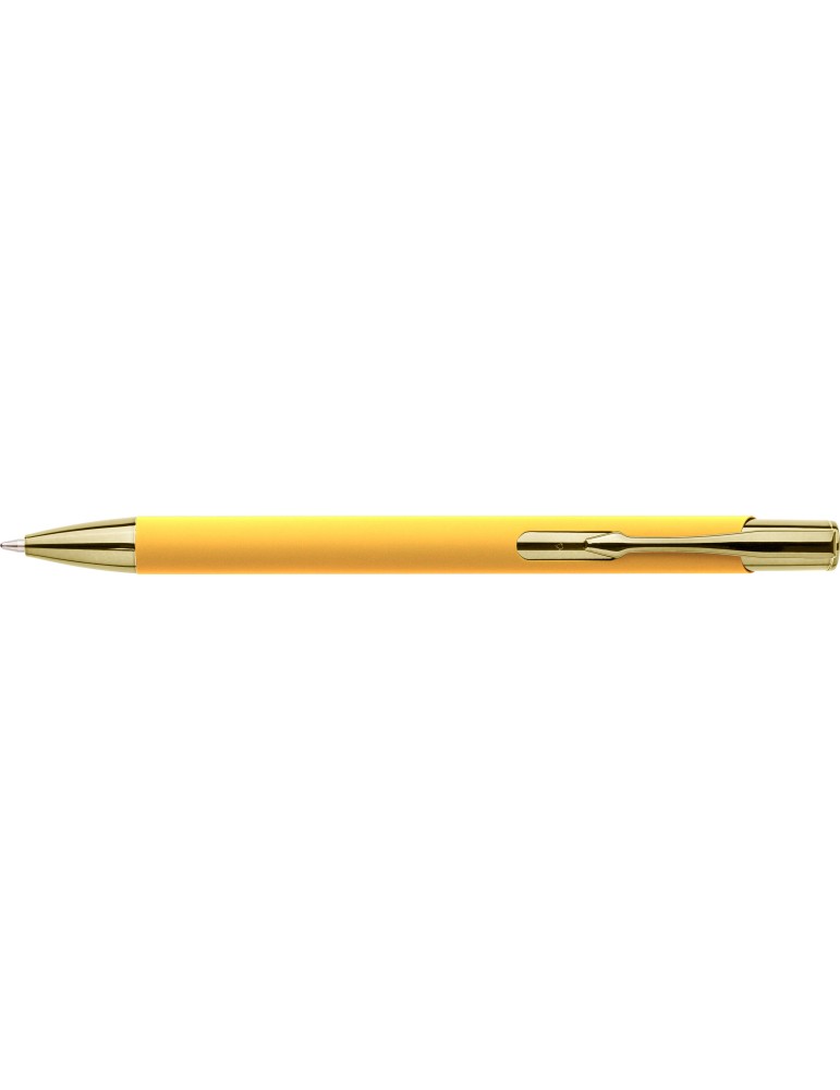 Stylo à bille toucher gomme en aluminium recyclé Anisa