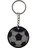 Porte-clés ballon de football en acier inoxydable recyclé Ciro