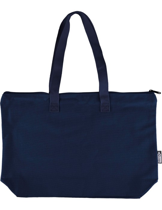 Sac shopping en polycoton recyclé 330 g/m2 Malina