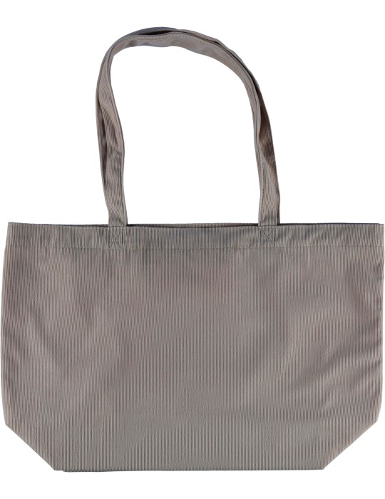 Sac shopping en velours côtelé Tino