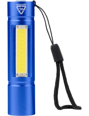 Lampe de poche COB en aluminium recyclé Sami