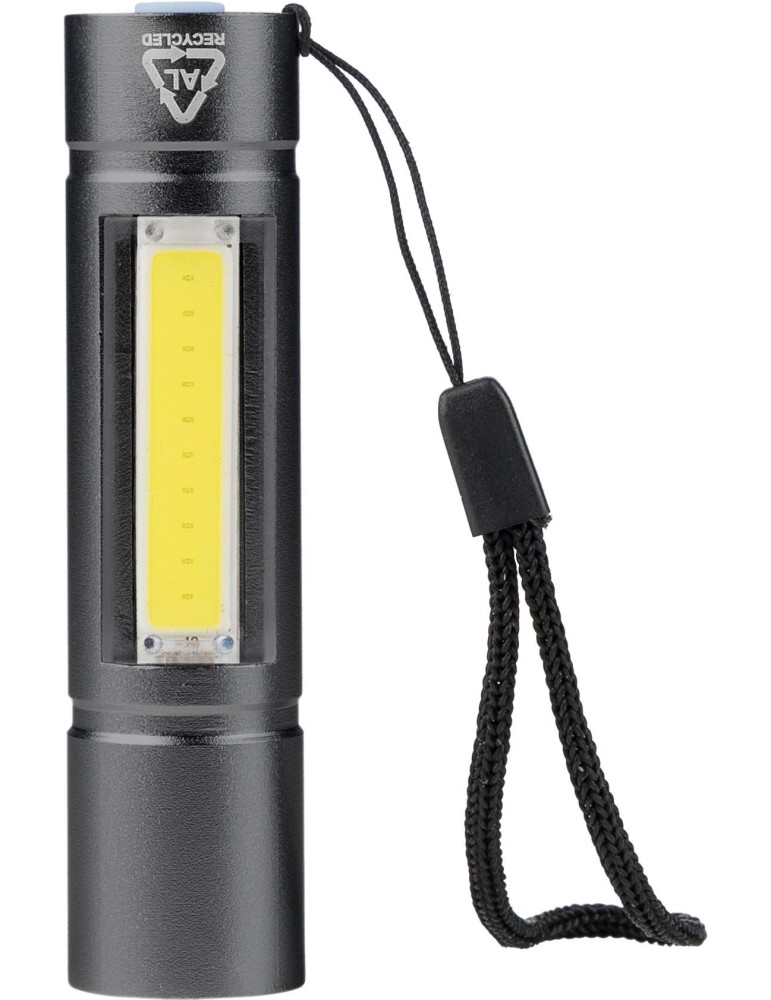 Lampe de poche COB en aluminium recyclé Sami