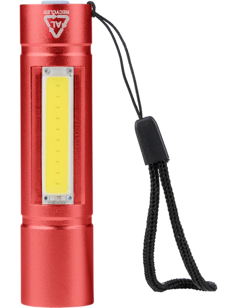 Lampe de poche COB en aluminium recyclé Sami