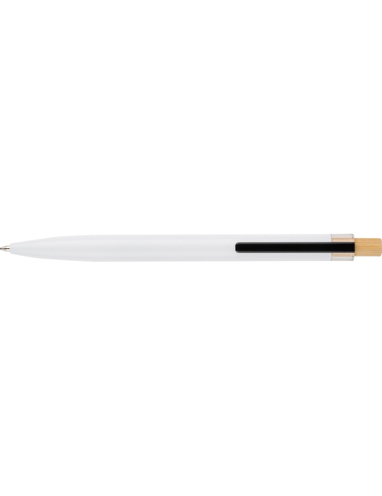Stylo à bille poussoir laqué en aluminium recyclé Maren