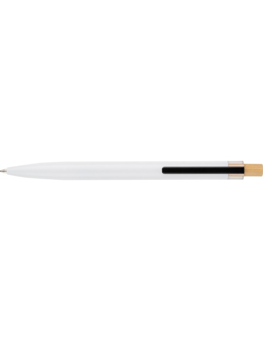 Stylo à bille poussoir laqué en aluminium recyclé Maren
