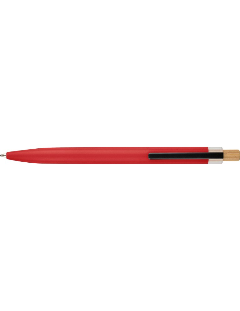 Stylo à bille poussoir laqué en aluminium recyclé Maren