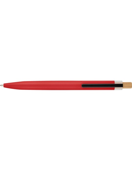 Stylo à bille poussoir laqué en aluminium recyclé Maren