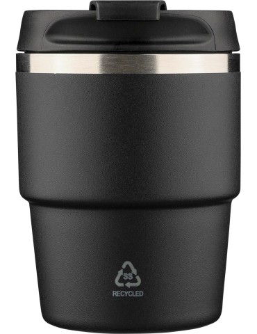 Mug double paroi de 175 ml en acier inoxydable recyclé Oli