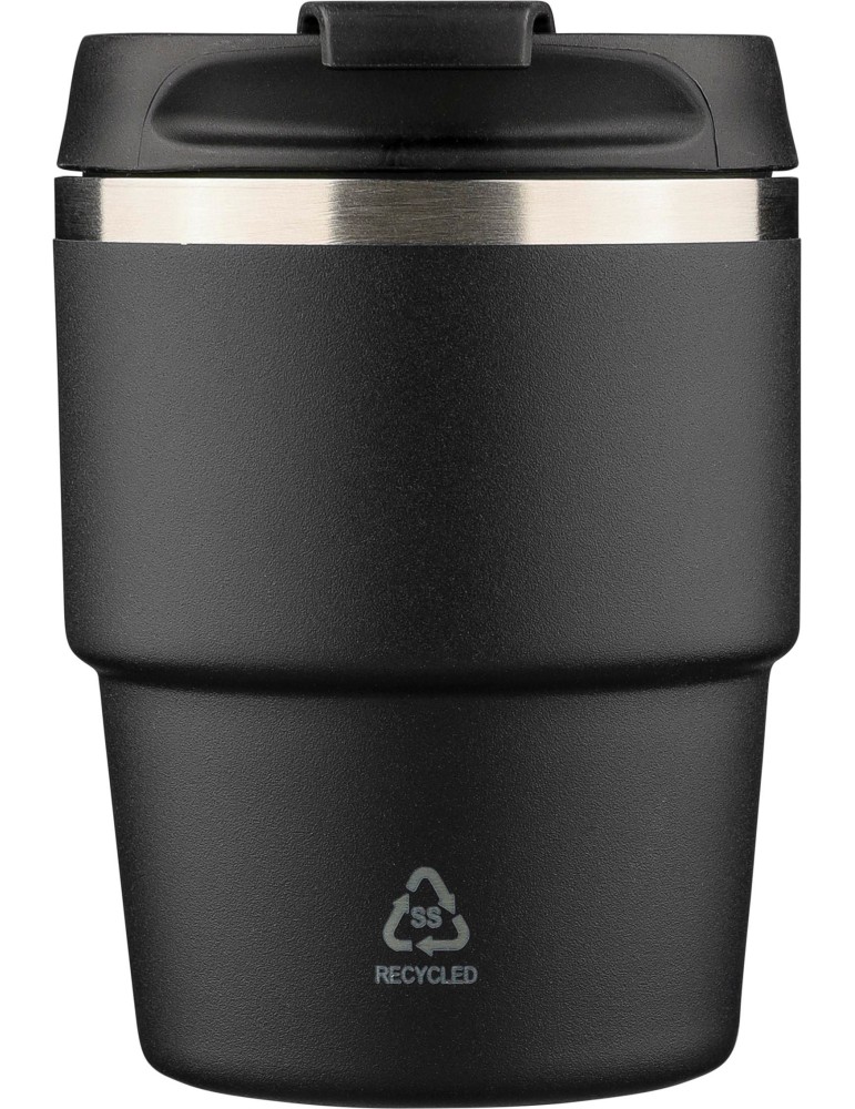 Mug double paroi de 175 ml en acier inoxydable recyclé Oli