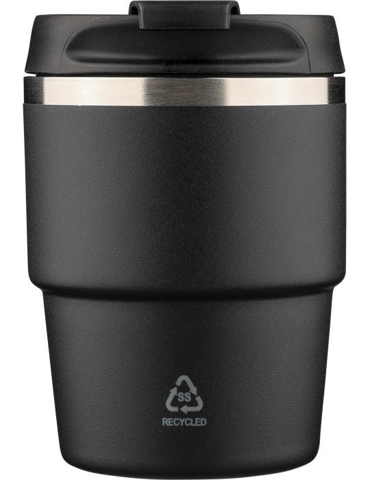 Mug double paroi de 175 ml en acier inoxydable recyclé Oli