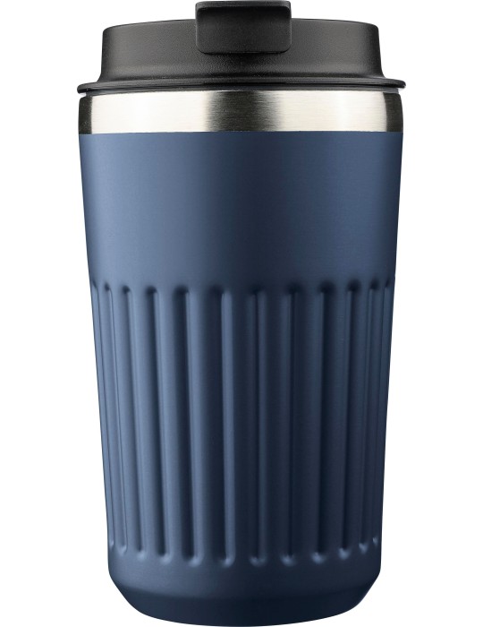 Mug double paroi en acier inoxydable recyclé de 400 ml Chiara