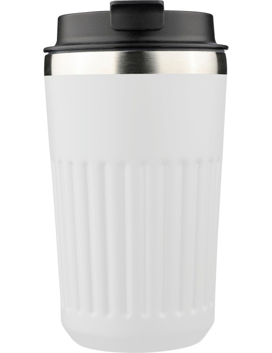 Mug double paroi en acier inoxydable recyclé de 400 ml Chiara