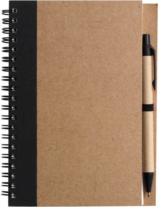 Carnet Stella | Carton recyclé | Ligné | Stylo à bille