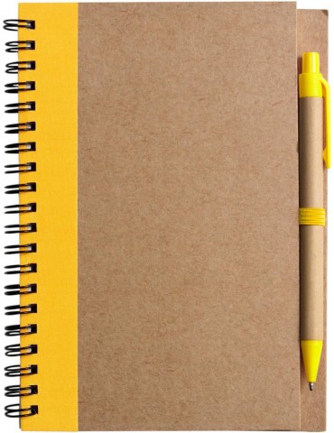 Carnet Stella | Carton recyclé | Ligné | Stylo à bille
