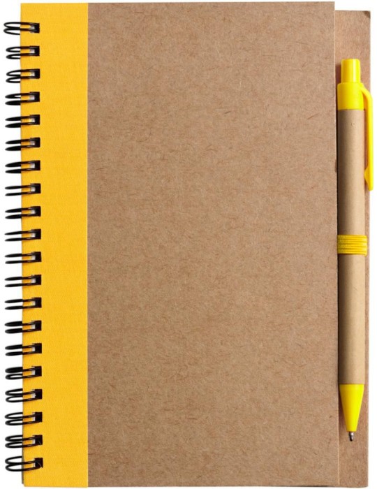 Carnet Stella | Carton recyclé | Ligné | Stylo à bille