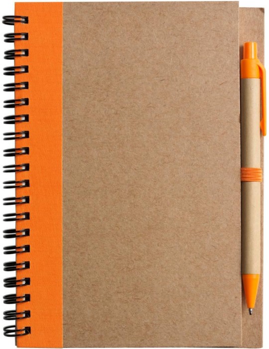 Carnet Stella | Carton recyclé | Ligné | Stylo à bille