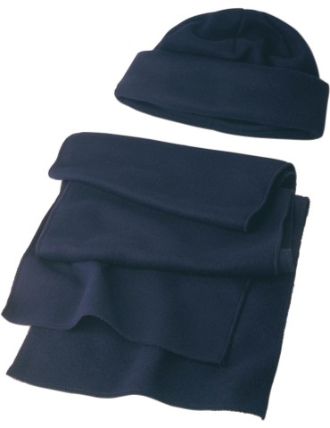 Bonnet et écharpe en laine polaire Russo