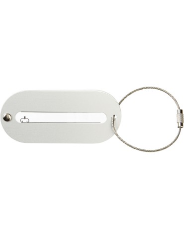 Etiquette de valise en aluminium Isa