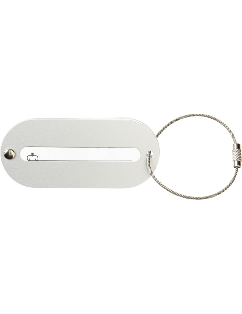 Etiquette bagage personnalisable en inox