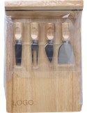 Plateau à fromages Arlo | Bois de caoutchouc | 4 pcs