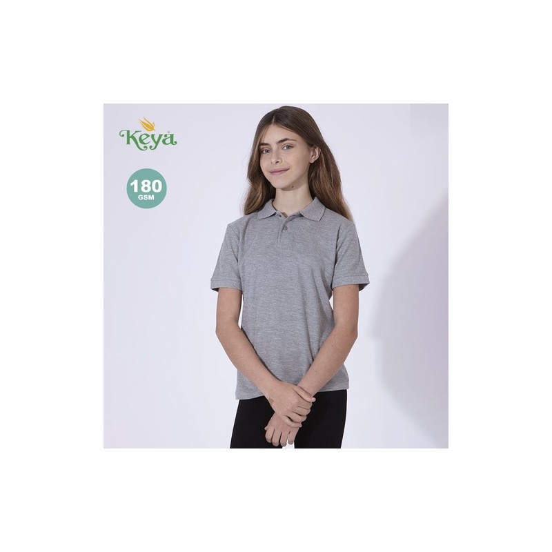 Polo Enfant Couleur Personnalisé YPS180 "keya" Matières : coton Taille textile : XS Couleurs : noir cadeau collaborateur premium